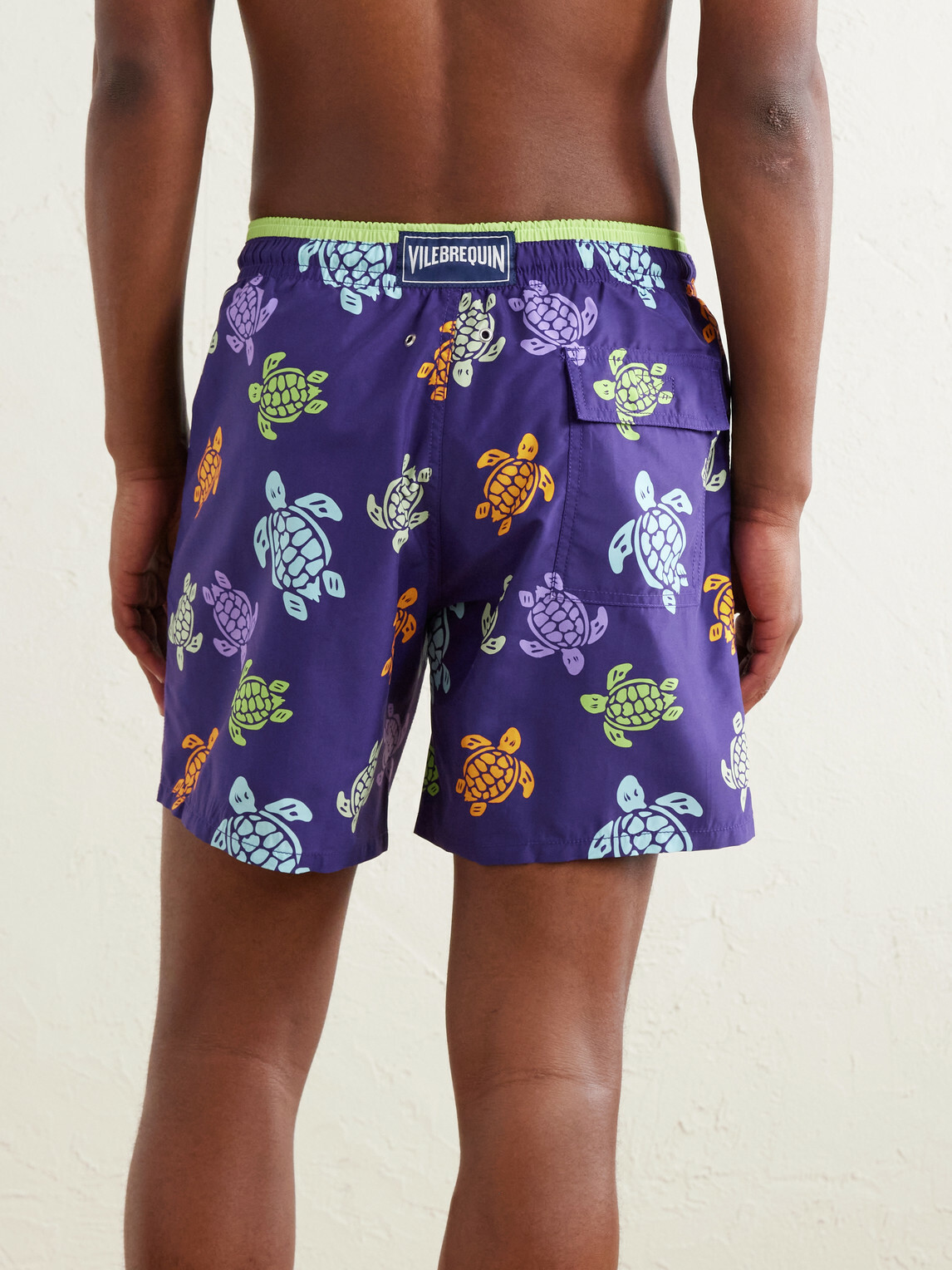 Vilebrequin - Moka Straight-Leg Mid-Length Printed ECONYL® Swim Shorts - Purple