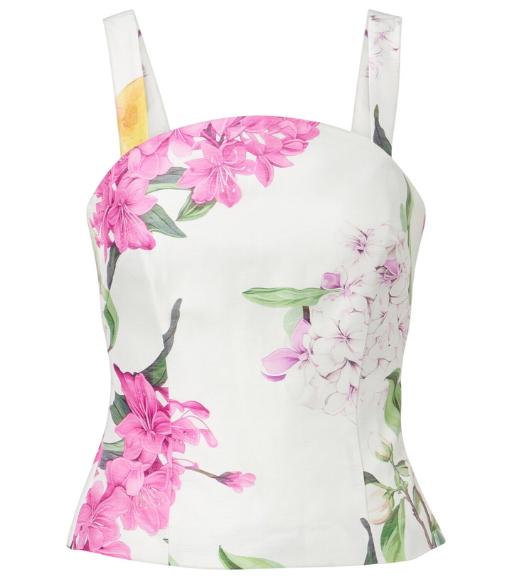 Photo: Leo Lin Isadora printed linem-blend top