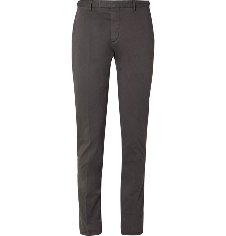 Photo: Boglioli - Grey Slim-Fit Cotton-Blend Twill Suit Trousers - Gray