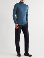 John Smedley - Cherwell Slim-Fit Merino Wool Rollneck Sweater - Blue