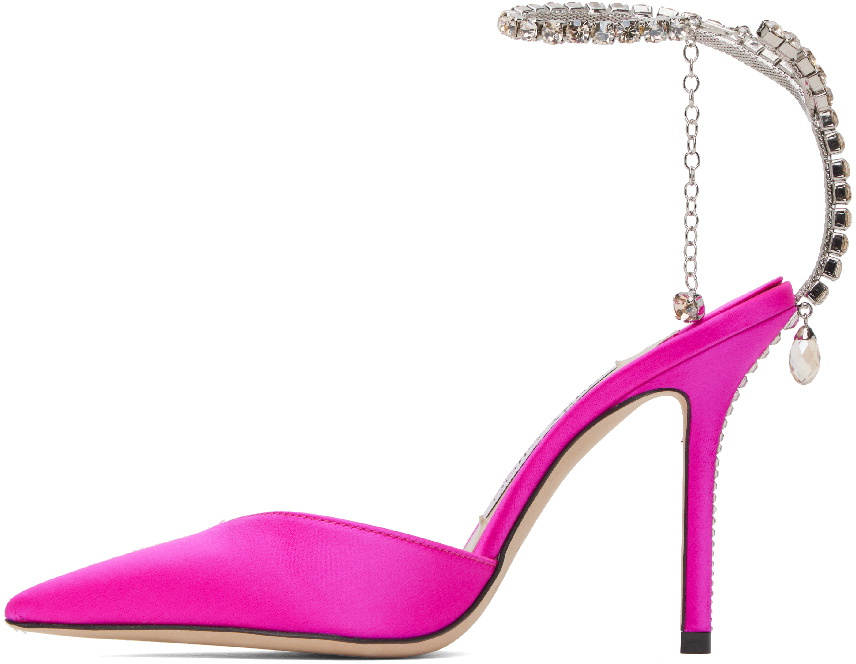Jimmy Choo Pink Saeda 100 Heels