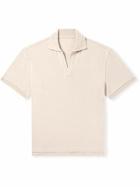 Stòffa - Cotton-Piquè Polo Shirt - Neutrals