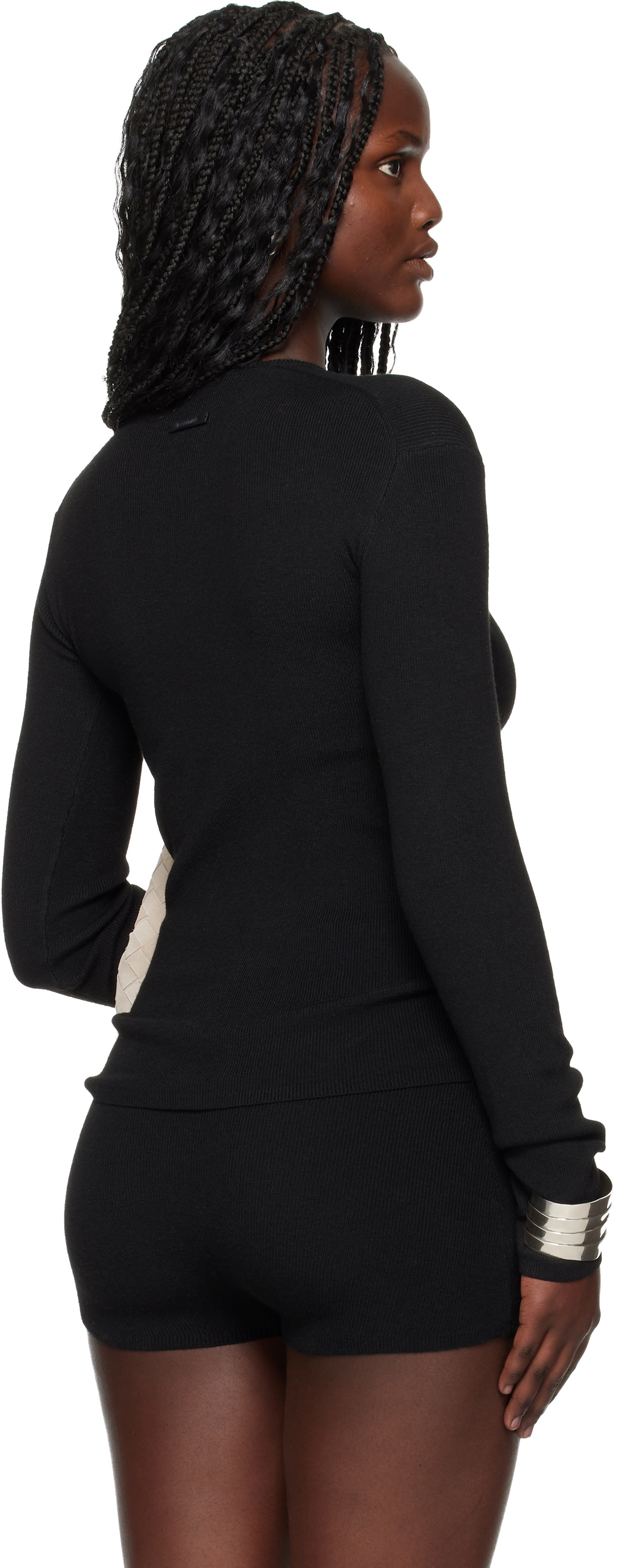 Fear of God ESSENTIALS Black Holiday Rib Long Sleeve T-shirt