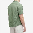 Corridor Men's Striped Seersucker Vacation Shirt in Green