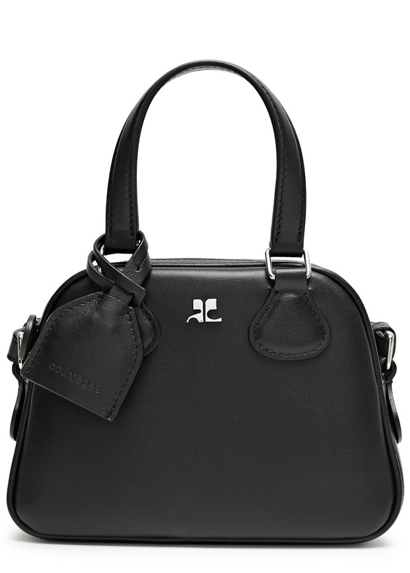 Photo: Courrèges AC Stud Mini Leather top Handle bag - Black - One Size