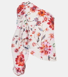 Dorothee Schumacher Floral Ease one-shoulder linen top