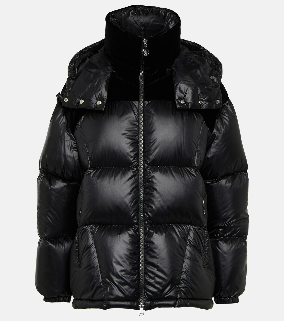 Velvet puffer Moncler ergonomic Black size