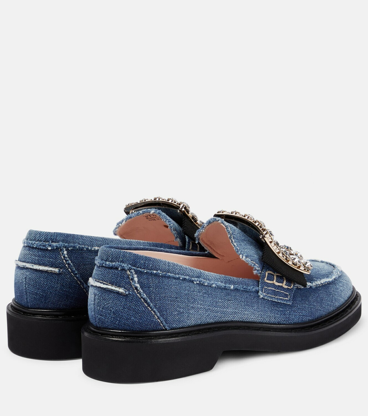 【関税&送料込】Roger Vivier Mocassins Roger Vivier Viv' Rangers denim loafers Roger Vivier