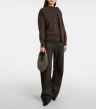Aesther Ekme Ora Mini suede shoulder bag