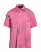 Needles Mens Shirt in Magenta