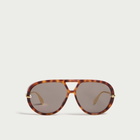 Bottega Veneta Eyewear Bottega Veneta BV1274S Sunglasses in Havana/Gold/Brown 