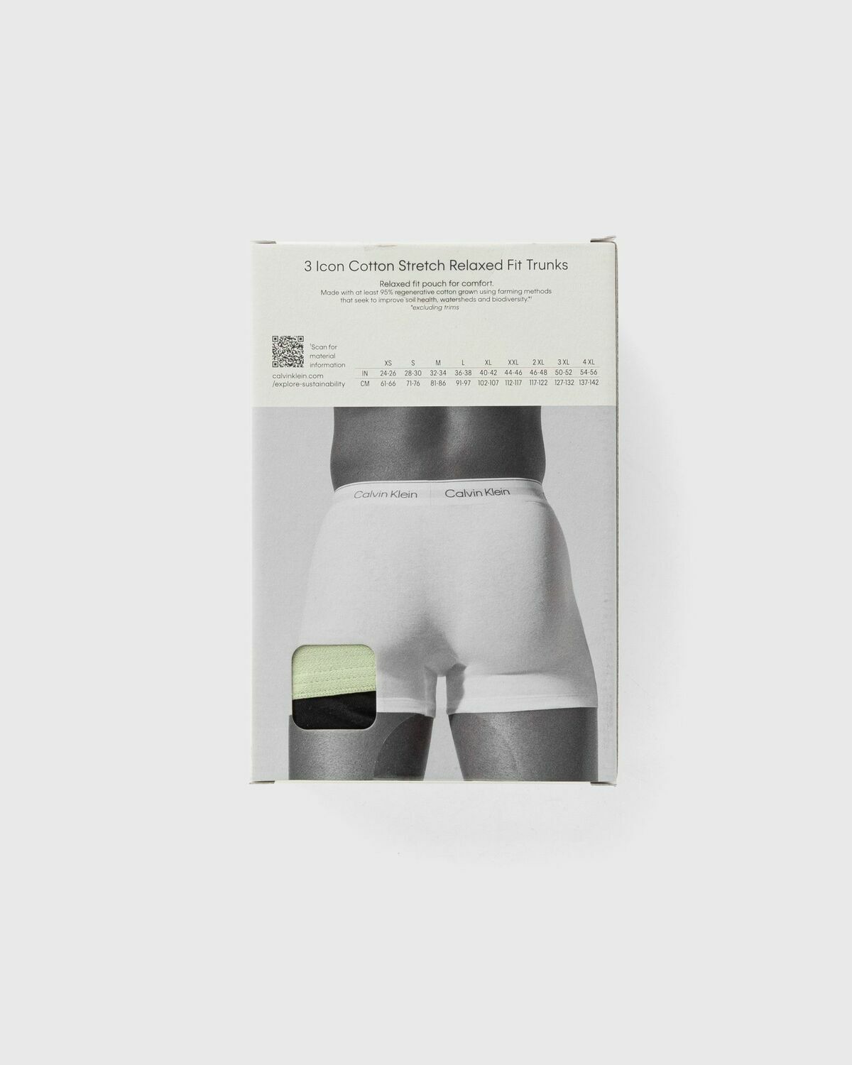Calvin Klein Underwear TRUNK ICON COTTON STRETCH 3-PACK Black Mens Boxers & Brief