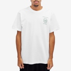 Sporty & Rich NY Resort T-Shirt in White/Verde