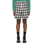 N.Hoolywood Black Check Shorts