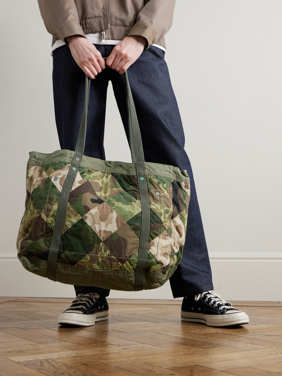 RRL - Patchwork Camouflage-Print Cotton Tote Bag