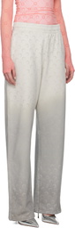 Marine Serre Gray Moon Faded Fleece Sweatpants