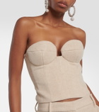 Magda Butrym Cashmere bustier