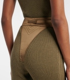 Jean Paul Gaultier Wool-blend Capri pants