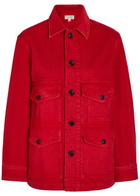 Nili Lotan Leroy Denim Jacket Red