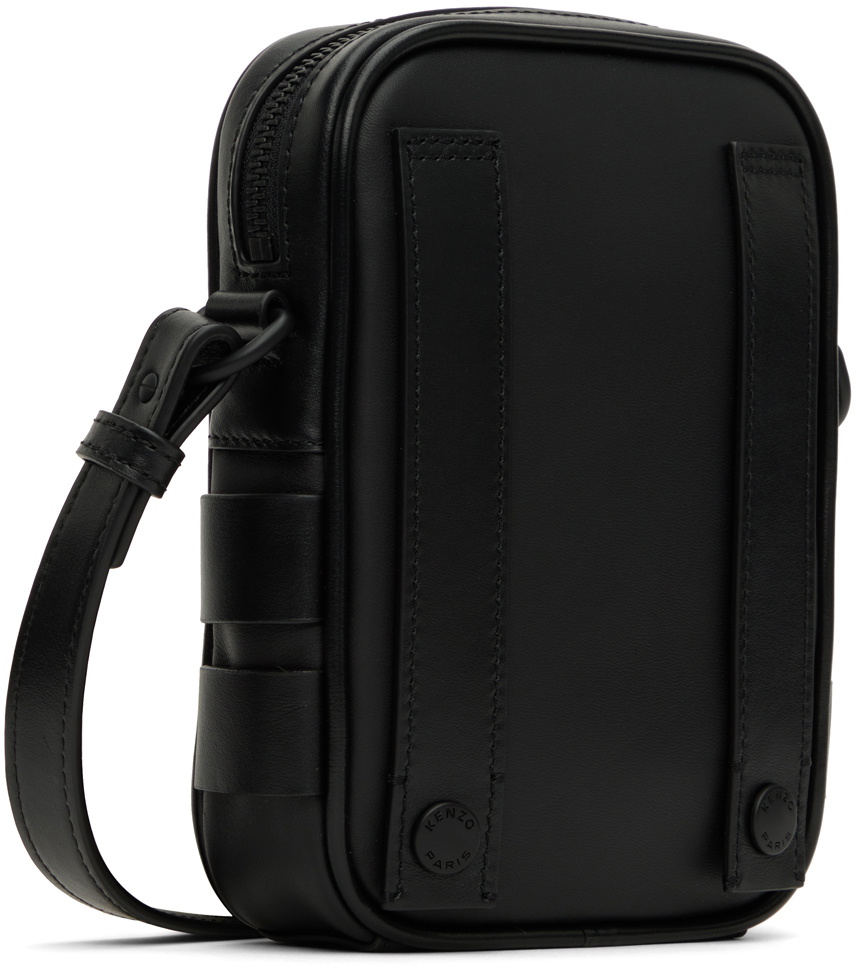 Kenzo Black Velcro Messenger Bag Kenzo