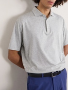Peter Millar - Excursionist Stretch-Cotton and Modal-Blend Polo Shirt - Gray