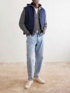Eleventy - Ribbed Cashmere Zip-Up Hoodie - Gray