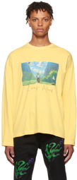 VIVENDII Yellow Organic Cotton Long Sleeve T-Shirt