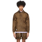 Nanushka Brown Tie-Dye Terry Jacket