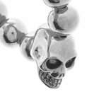 Alexander McQueen Men's Skull Ball Bracelet in Silver