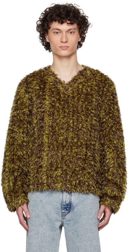Photo: Séfr Brown & Yellow Agustin Sweater
