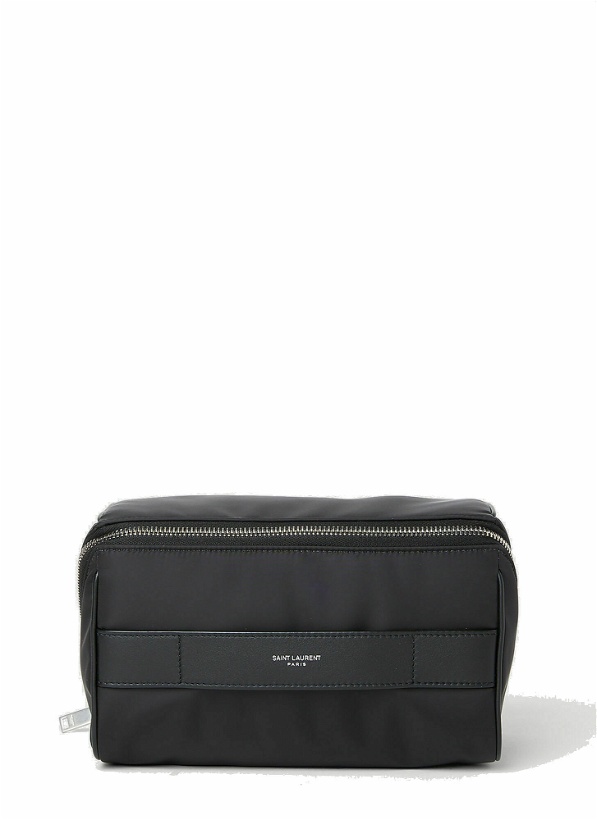 Photo: Saint Laurent - Logo Wash Bag in Black