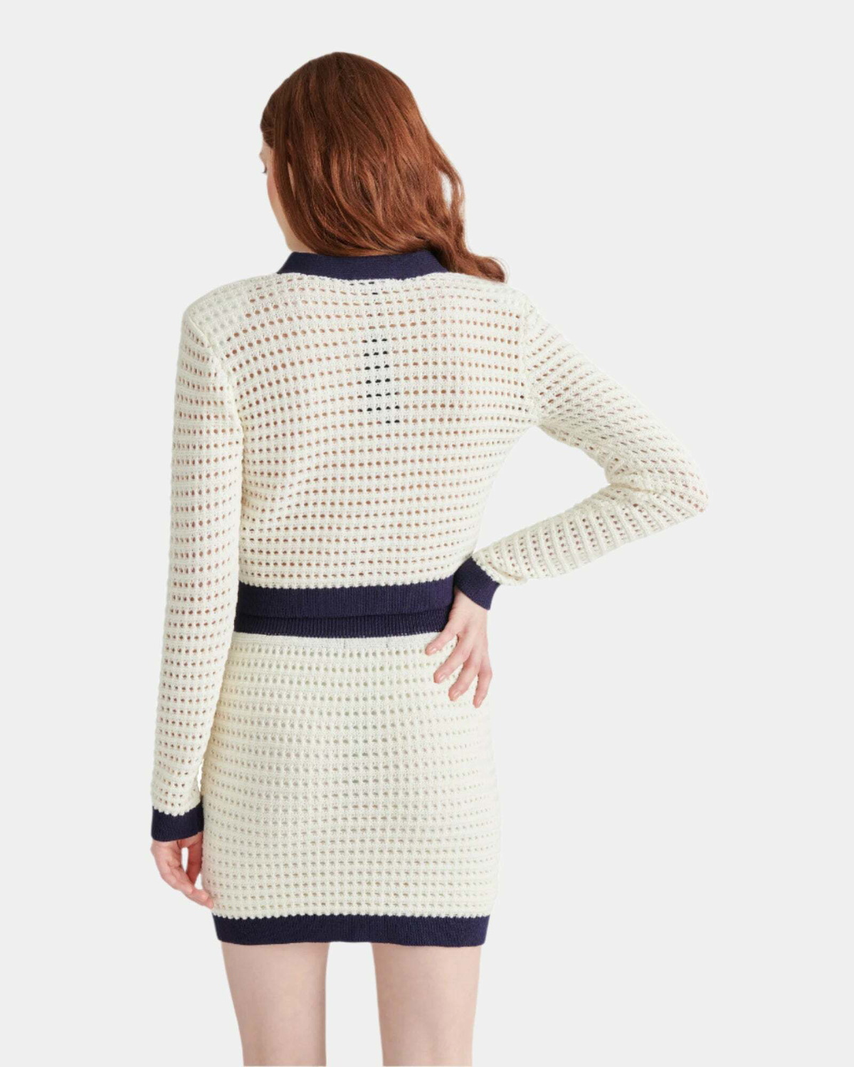 Steve Madden Cassette Cardigan in White