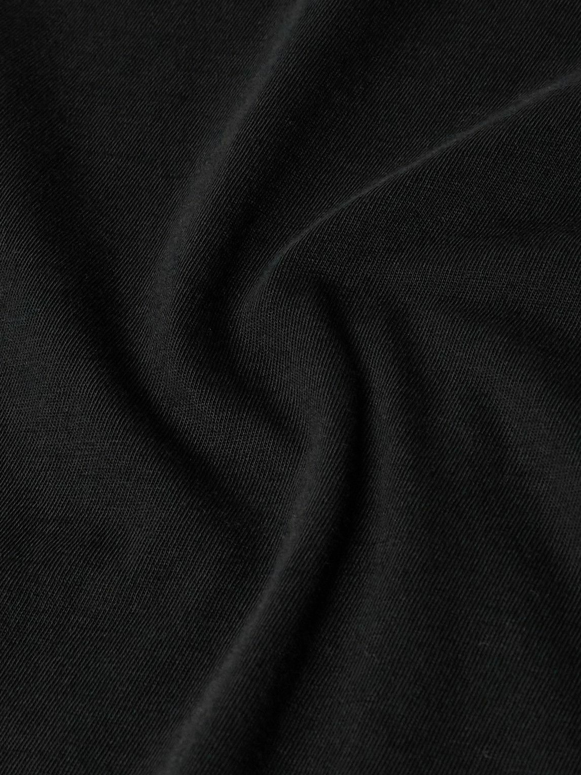 SSAM - Charlie Organic Cotton-Jersey T-Shirt - Black