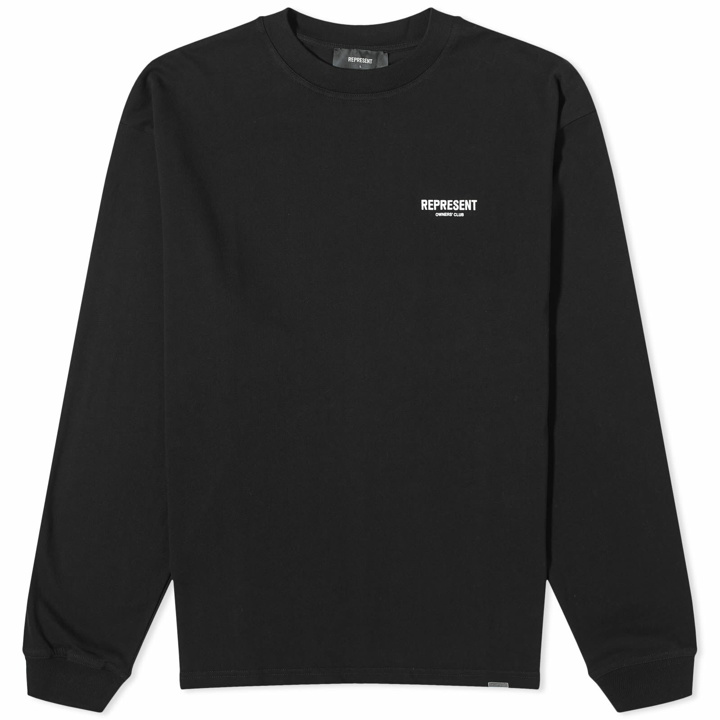 Photo: Represent Men's Owners Club Long Sleeve T-Shirt in Black