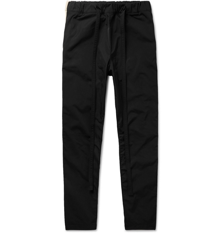 Photo: Fear of God - Slim-Fit Tapered Striped Nylon Sweatpants - Black