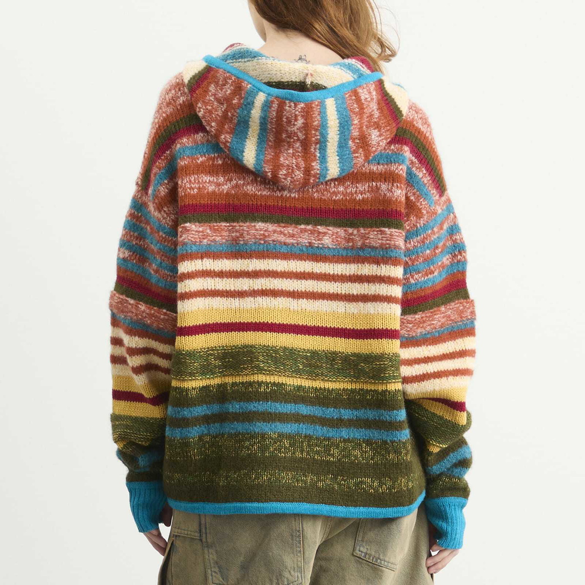 Paolina Russo Women's Knitted Hoodie in Rainbow