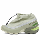 MM6 Maison Margiela Men's x Salomon Cross Low Sneaker in Alfalfa/Silver Reflective/Flint Gray