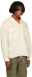 nanamica Off-White Open Collar Shirt