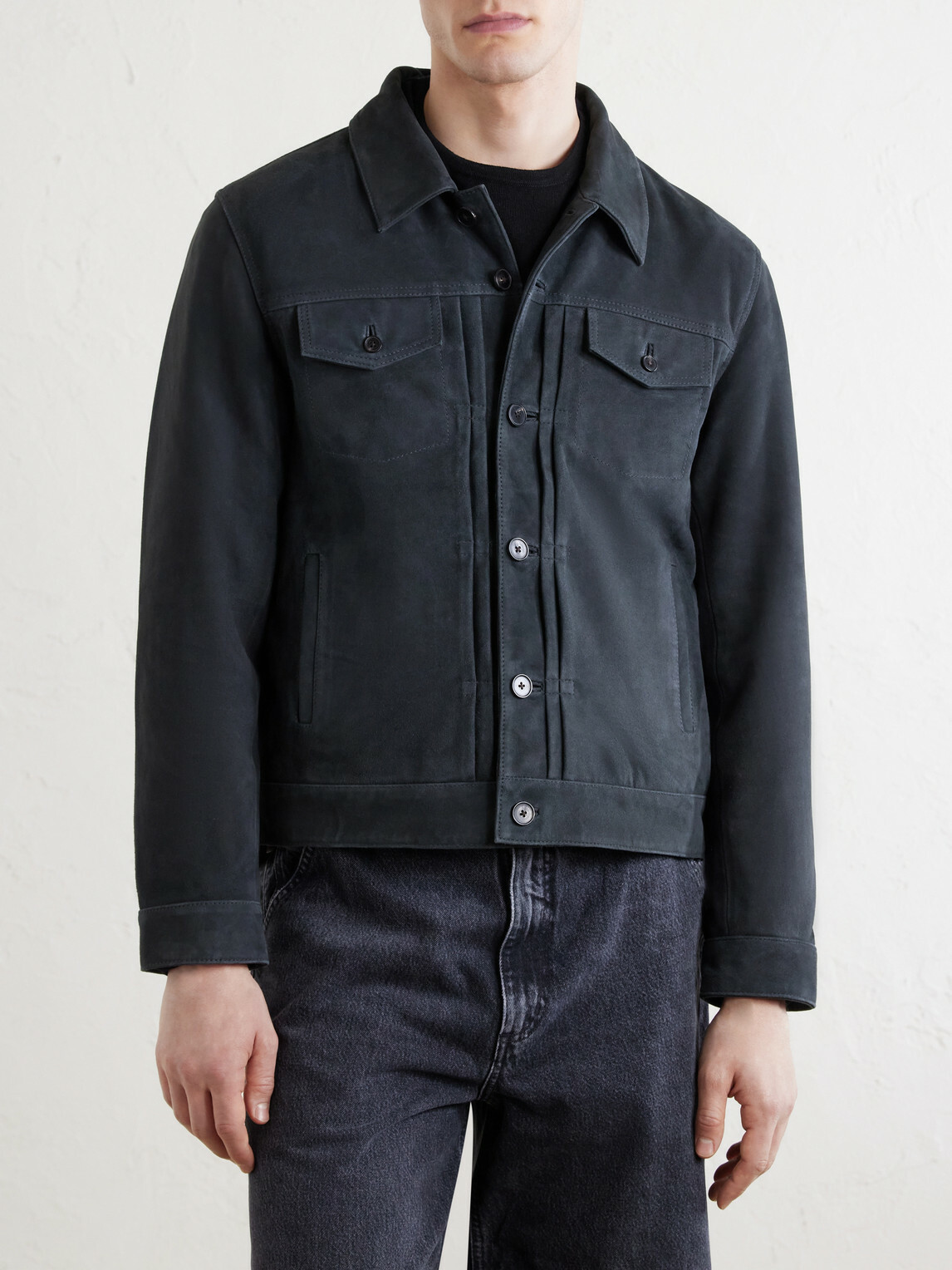 Officine Générale - Liam Suede Jacket - Black
