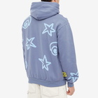 Lo-Fi Men's All Over Shapes Hoody in Denim