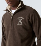 Brunello Cucinelli Cashmere and cotton-blend half-zip sweatshirt
