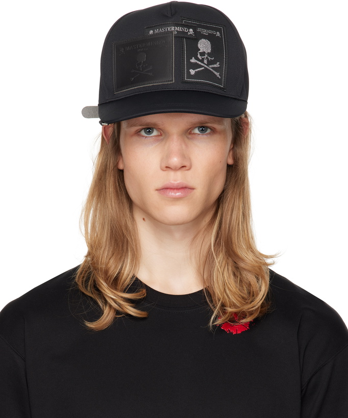 Photo: MASTERMIND WORLD Black Patchwork Beanie