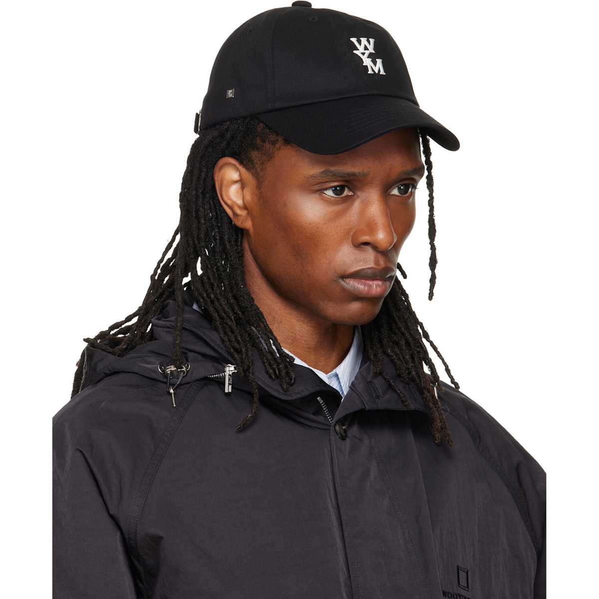 WOOYOUNGMI Black Logo Ball Cap