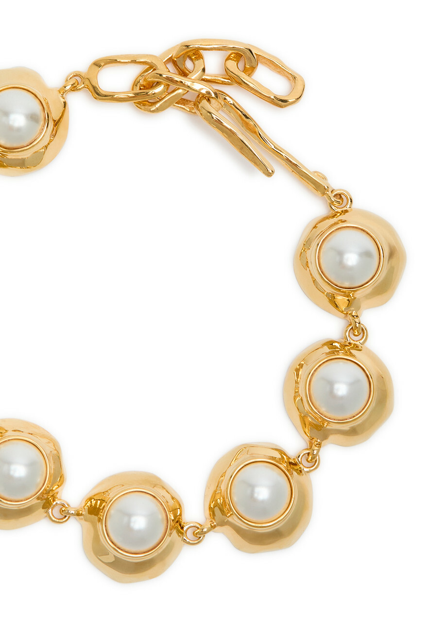 Joanna Laura Constantine Statement Orbs 18kt Gold-plated Bracelet - One Size
