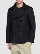 DSQUARED2 Felted Wool Blend Sailor Peacoat