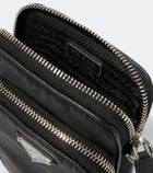 Prada Re-Nylon and Saffiano leather phone pouch