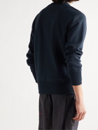 CHAMPION - Logo-Embroidered Fleece-Back Cotton-Jersey Sweatshirt - Blue