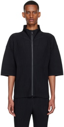 Homme Plissé Issey Miyake Black Polyester Sweater