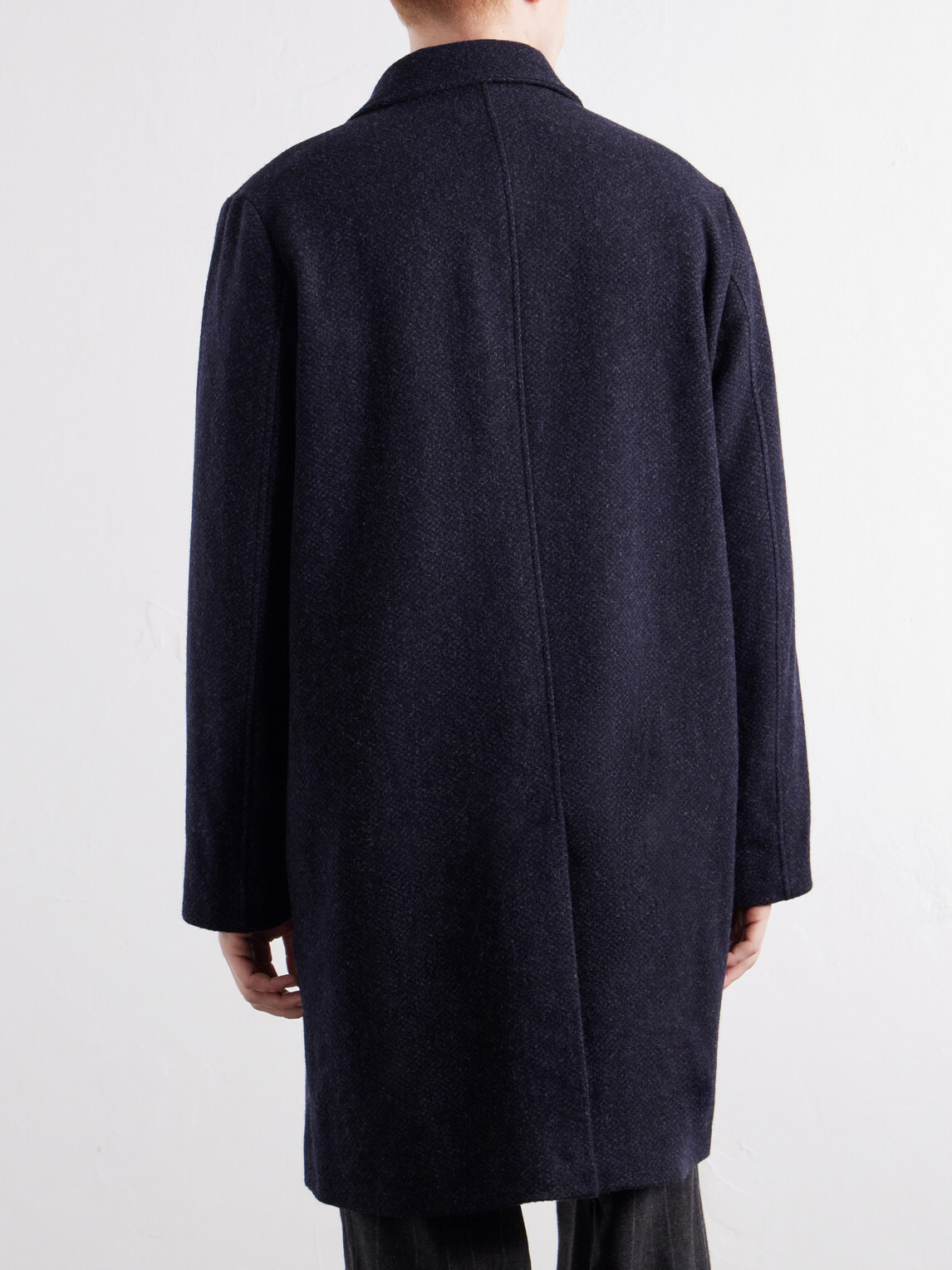 Sunspel - Wool-Tweed Coat - Blue