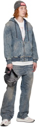 Diesel Blue D-Martians Track Jeans